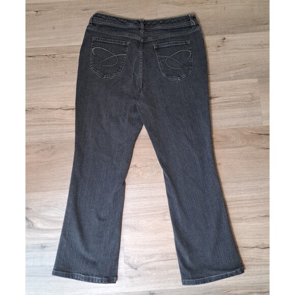 Chico's Platinum Women's Boot Cut Size 1 US 8 Short Black Jeans Stretch - Picture 3 of 8